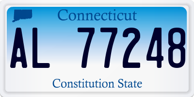 CT license plate AL77248