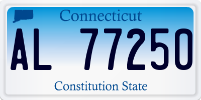 CT license plate AL77250