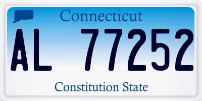 CT license plate AL77252