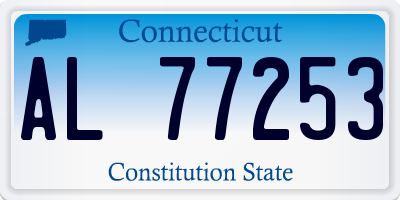 CT license plate AL77253