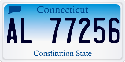 CT license plate AL77256