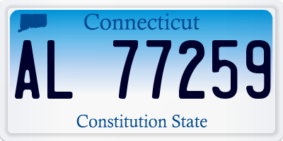 CT license plate AL77259