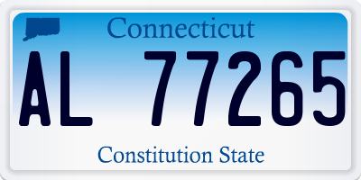 CT license plate AL77265