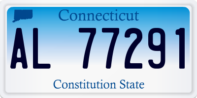 CT license plate AL77291
