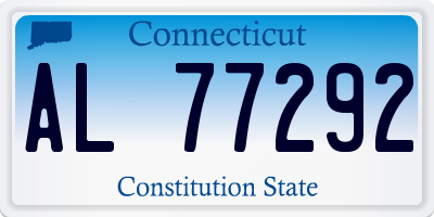CT license plate AL77292
