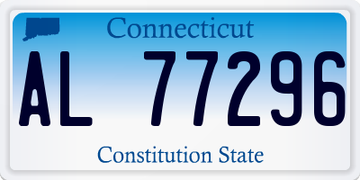 CT license plate AL77296