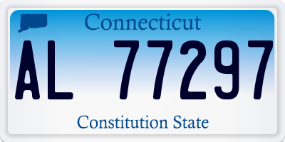 CT license plate AL77297
