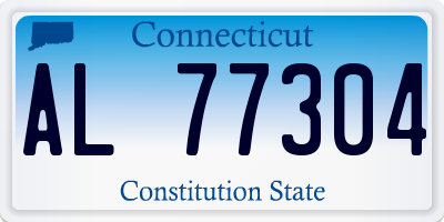 CT license plate AL77304