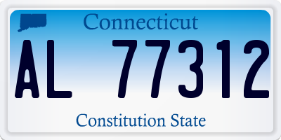 CT license plate AL77312
