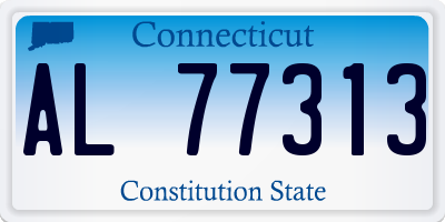 CT license plate AL77313