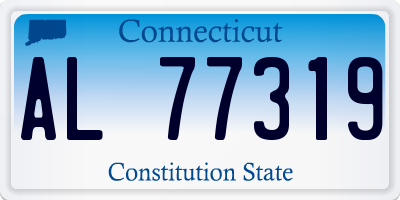 CT license plate AL77319