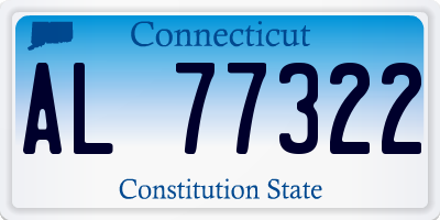 CT license plate AL77322