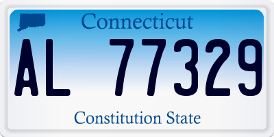 CT license plate AL77329