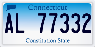 CT license plate AL77332