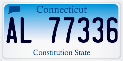 CT license plate AL77336