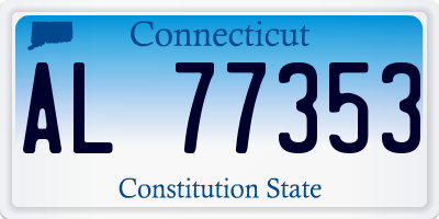 CT license plate AL77353
