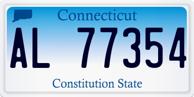 CT license plate AL77354