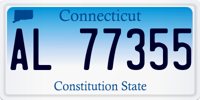 CT license plate AL77355
