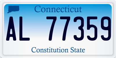 CT license plate AL77359