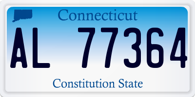CT license plate AL77364