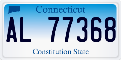 CT license plate AL77368