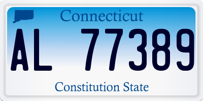CT license plate AL77389