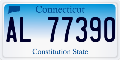 CT license plate AL77390