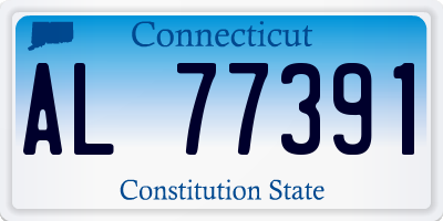 CT license plate AL77391