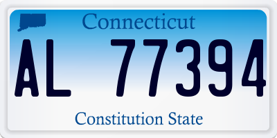 CT license plate AL77394