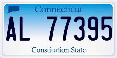 CT license plate AL77395