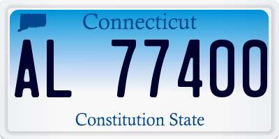 CT license plate AL77400