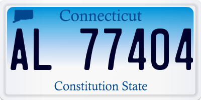CT license plate AL77404