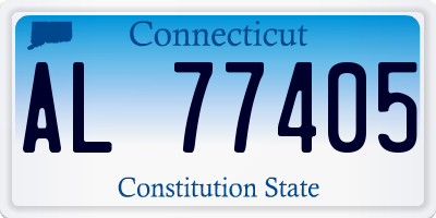 CT license plate AL77405