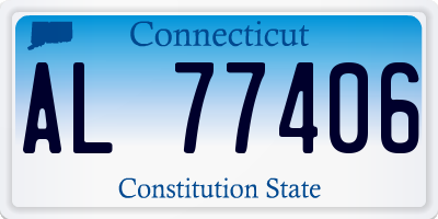 CT license plate AL77406