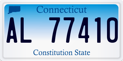 CT license plate AL77410