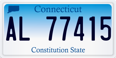 CT license plate AL77415