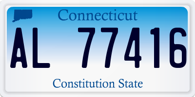 CT license plate AL77416