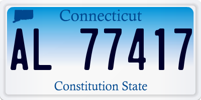 CT license plate AL77417