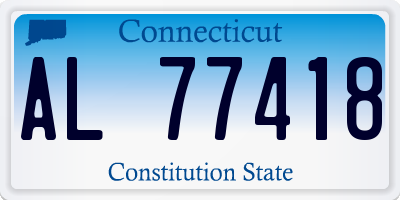 CT license plate AL77418