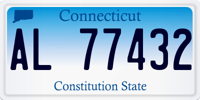 CT license plate AL77432