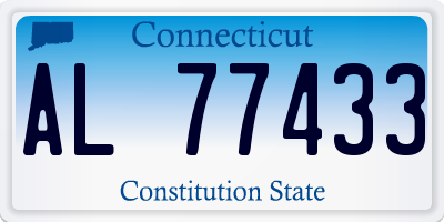CT license plate AL77433