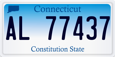CT license plate AL77437