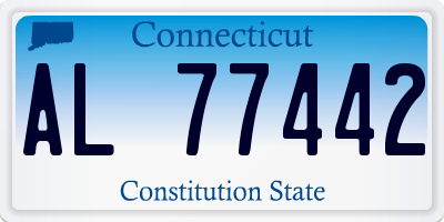 CT license plate AL77442