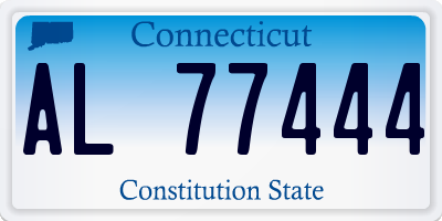CT license plate AL77444