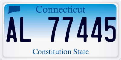 CT license plate AL77445