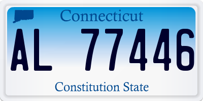 CT license plate AL77446