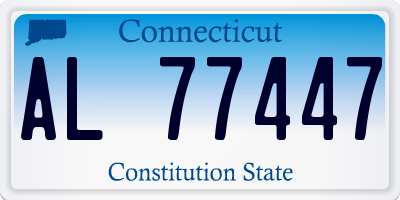 CT license plate AL77447