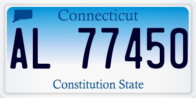CT license plate AL77450