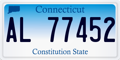 CT license plate AL77452