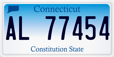 CT license plate AL77454